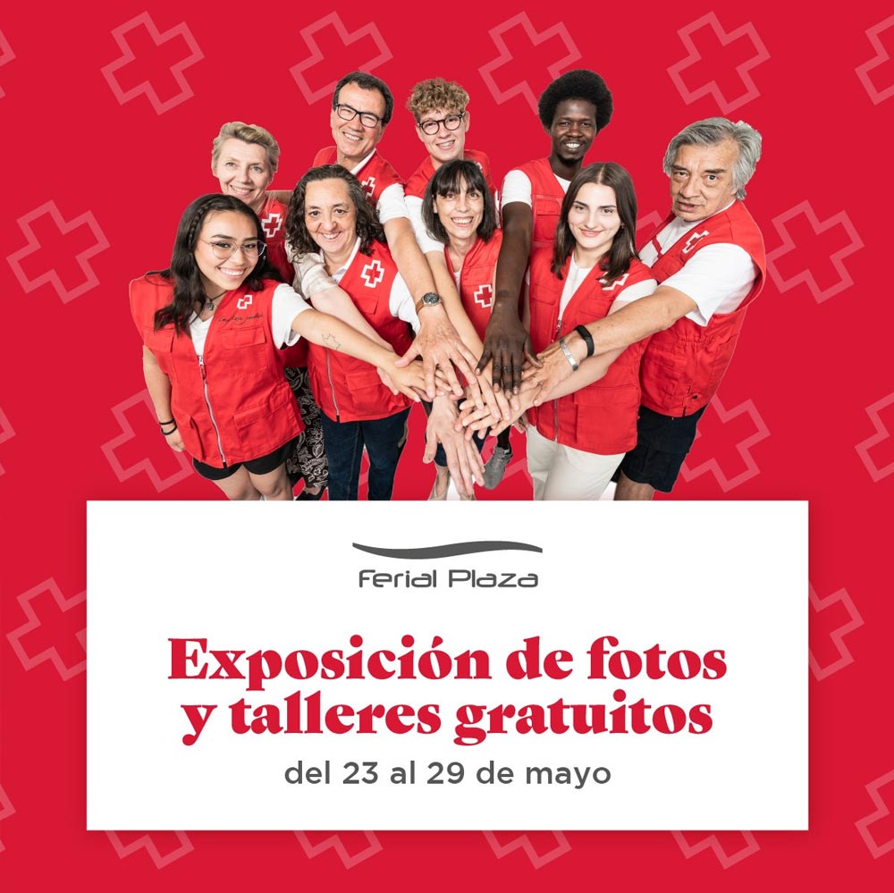 Exposición de fotos y talleres gratuitos Cruz Roja