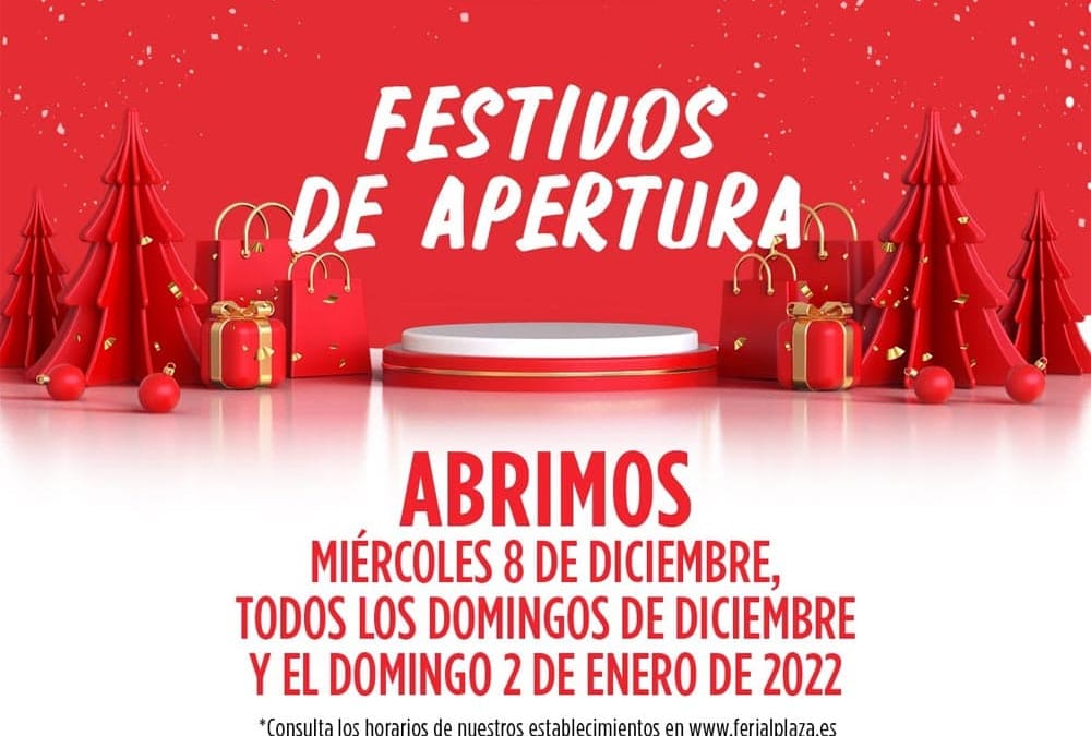 Festivos de apertura
