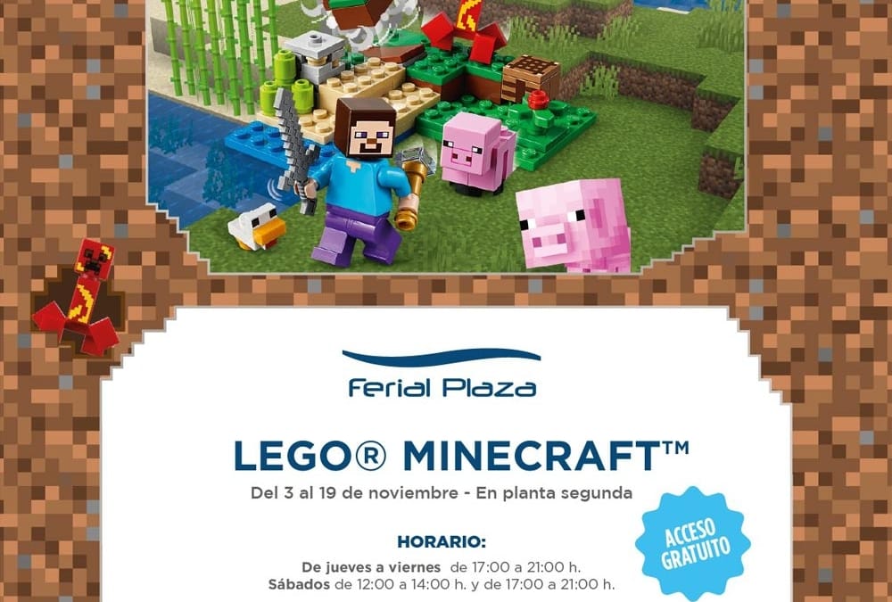 Lego Minecraft llega a Ferial Plaza