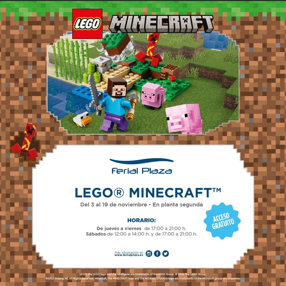 Lego Minecraft llega a Ferial Plaza