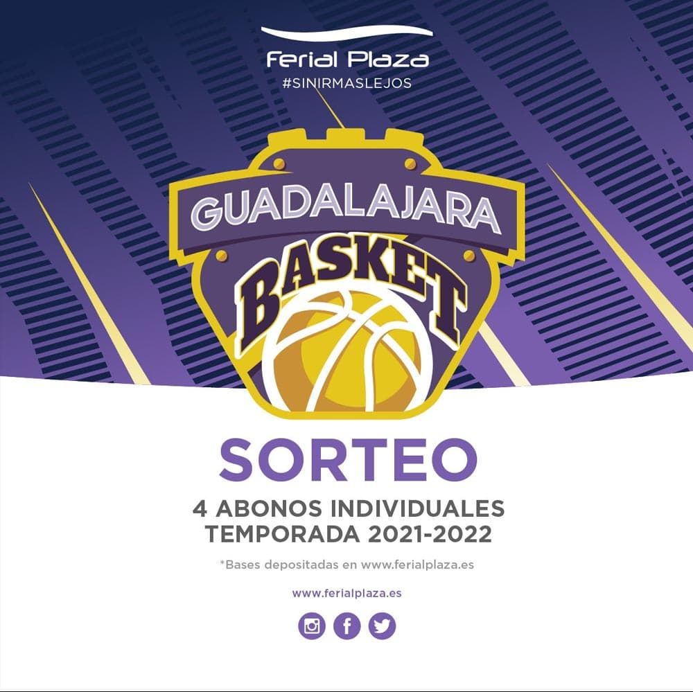 Sorteo 4 abonos individuales Guadalajara Basket