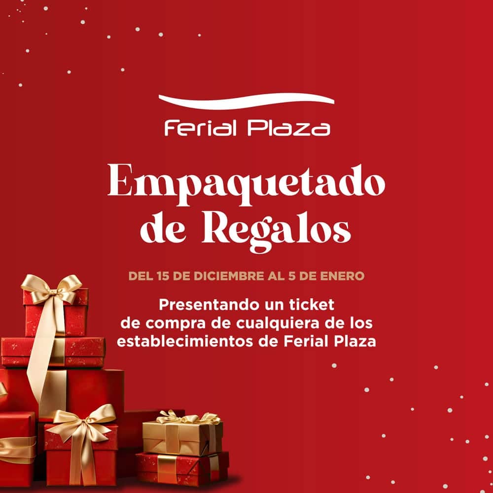 Empaquetando regalos Navidades Ferial Plaza 2023