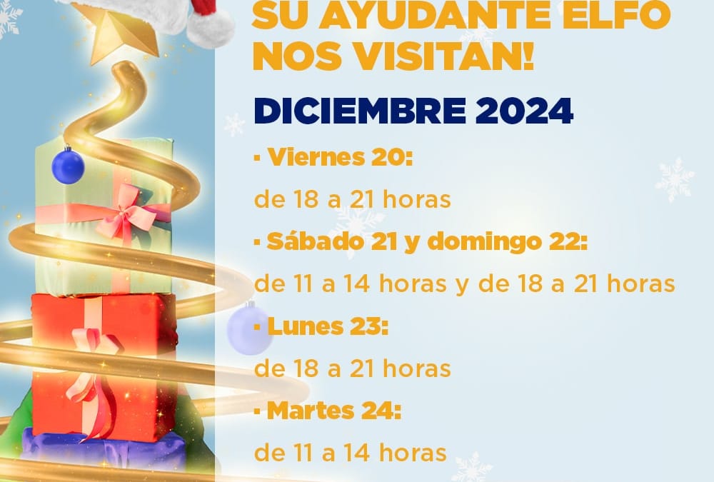 ¡Papá Noel y su ayudante elfo nos visitan!