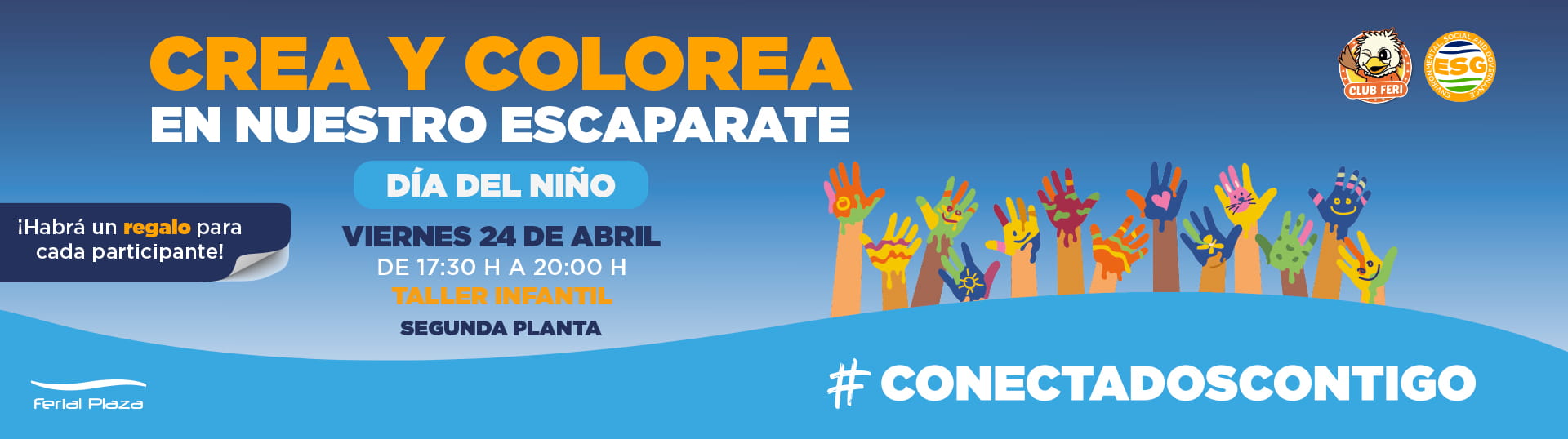 FErial Plaza Banner DíaDelNiño Día del Niño