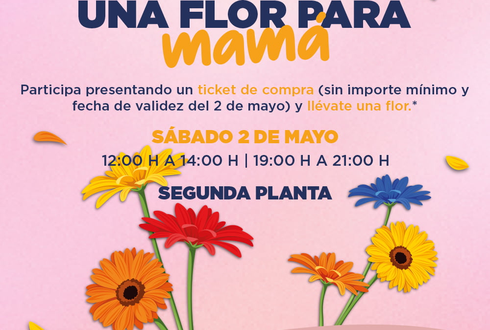 Una flor para mamá en el Día de la Madre
