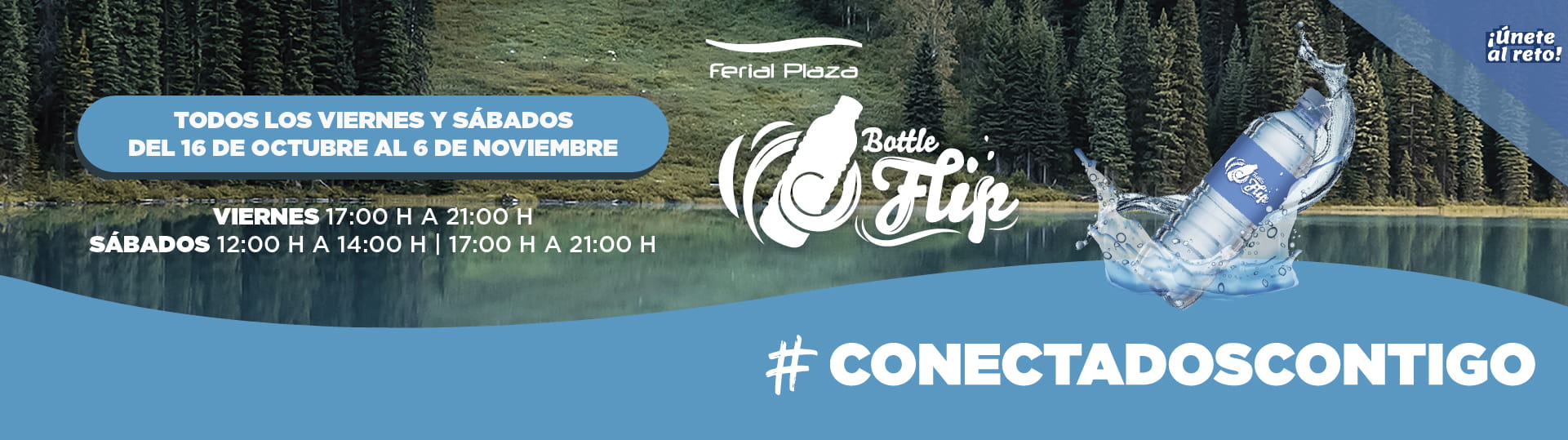 ¡El reto del Bottle Flip llega a Ferial Plaza! ¡El reto del Bottle Flip llega a Ferial Plaza!